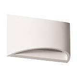 ΑΠΛΙΚΑ ΤΟΙΧΟΥ ΟΒΑΛ MEDIUM ΓΥΨΙΝΗ G9 1x6W 200x80x120mm