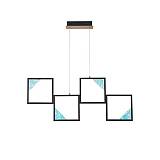 ΦΩΤΙΣΤΙΚΟ ΚΡΕΜΑΣΤΟ ΑΛΟΥΜΙΝΙΟ LED 36W 1400Lm 3000K 820X340mm ΜΑΥΡΟ ARTE ILLUMINA SQUARE