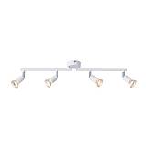 ΣΠΟΤ ΚΙΝΗΤΟ ΜΕΤΑΛΛΟ 4ΦΩΤΟ 3XGU10 Max 7W 600X80X125mm ΛΕΥΚΟ ARTE ILLUMINA VORRAS
