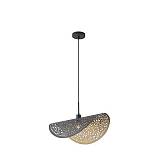 ΦΩΤΙΣΤΙΚΟ ΚΡΕΜΑΣΤΟ ΜΕΤΑΛΛΟ ΜΟΝΟΦΩΤΟ 1XE27 Max 15W 600X300X1680mm ΜΑΥΡΟ-ΧΡΥΣΟ ARTE ILLUMINA GALILEA