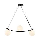 Κρεμαστή ράγα 3 x G9 μαύρη