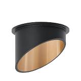 Σποτ ALFA Στρογγυλό Μαύρο Χρυσό GU10