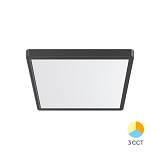 Πλαφονιέρα "Jade" slim 26W CCT Μαύρο 30x30