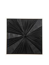 ΠΙΝΑΚΑΣ ΣΕ ΚΑΜΒΑ ΜΕ ΚΟΡΝΙΖΑ ΚΑΙ ΥΦΑΣΜΑ ΜΑΥΡΑ 82Χ82Χ4,5ΕΚ