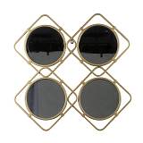 ΧΡΥΣΟΣ ΜΕΤΑΛΛΙΚΟΣ ΚΑΘΡΕΦΤΗΣ FOUR MIRRORS 60x60x3EK