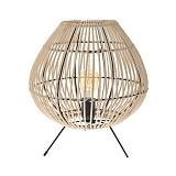 ΕΠΙΤΡΑΠΕΖΙΟ ΛΑΜΠΑΤΕΡ RATTAN Φ31Χ33ΕΚ