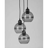 ΓΥΑΛΙΝΟ ΓΚΡΙ ΦΩΤΙΣΤΙΚΟ ΟΡΟΦΗΣ ME 3 ΓΥΑΛΙΝΕΣ ΜΠΑΛΕΣ Φ15x13EK  83ΕΚ ΥΨΟΣ