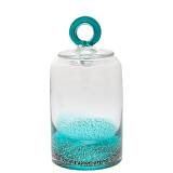 ΓΥΑΛΙΝΟ ΔΙΑΦΑΝΟ-ΤΥΡΚΟΥΑΖ ΒΑΖΟ ΜΕ ΚΑΠΑΚΙ Φ12Χ22.5ΕΚ