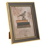 ΓΚΡΙ ΜΕ ΧΡΥΣΟ ΓΕΙΣΟ ΠΛΑΣΤΙΚΗ ΚΟΡΝΙΖΑ 13Χ18ΕΚ