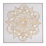 MANDALA ΕΛΑΙΟΓΡΑΦΙΑ 100Χ100ΕΚ ΜΕ ΣΑΜΠΑΝΙ ΚΟΡΝΙΖΑ ΣΕ ΚΑΜΒΑ
