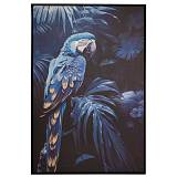 BLUE PARROT ΧΡΥΣΟΤΥΠΙΑ 83Χ123ΕΚ ME ΜΑΥΡΗ ΚΟΡΝΙΖΑ ΣΕ ΤΥΠΩΜΕΝΟ ΚΑΜΒΑ