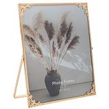 ΧΡΥΣΗ ΜΕΤΑΛΛΙΚΗ ΚΟΡΝΙΖΑ 20Χ25 ΕΚ ΜΕ ΣΧΕΔΙΟ ΛΟΥΛΟΥΔΙ ΣΤΙΣ ΓΩΝΙΕΣ