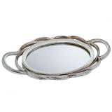 ΑΣΗΜΙ ΠΟΛΥΡΕΖΙΝ ΔΙΣΚΟΣ ΜΕ ΕΠΙΦΑΝΕΙΑ ΚΑΘΡΕΦΤΗ ΚΑΙ ΣΧΕΔΙΑ ΚΥΚΛΟΥΣ 48,5Χ28Χ5ΕΚ