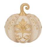 ΛΕΥΚΗ ΠΟΛΥΡΕΖΙΝ ΚΟΛΟΚΥΘΑ ΜΕ ΧΡΥΣΕΣ ΛΕΠΤΟΜΕΡΕΙΕΣ 19,5Χ19,5Χ19,5ΕΚ