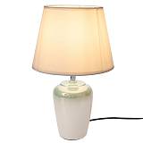 ΙΡΙΔΙΖΟΝ ΚΡΕΜ ΚΕΡΑΜΙΚΟ ΛΑΜΠΑΤΕΡ ΜΕ ΛΕΥΚΟ ΚΑΠΕΛΟ Φ20Χ32ΕΚ