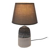 ΔΙΧΡΩΜΟ ΓΚΡΙ ΚΕΡΑΜΙΚΟ ΛΑΜΠΑΤΕΡ ΜΕ ΓΚΡΙ ΚΑΠΕΛΟ Φ20Χ32,5ΕΚ