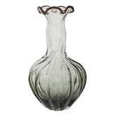 ΔΙΑΦΑΝΟ ΓΚΡΙ ΓΥΑΛΙΝΟ ΒΑΖΟ ΜΕ ΨΗΛΟ ΛΑΙΜΟ Φ25Χ42ΕΚ