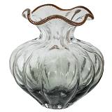 ΔΙΑΦΑΝΟ ΓΚΡΙ ΓΥΑΛΙΝΟ ΒΑΖΟ Φ24Χ24ΕΚ