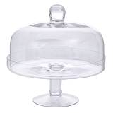 ΔΙΑΦΑΝΗ ΓΥΑΛΙΝΗ ΤΟΥΡΤΙΕΡΑ ΜΕ ΚΑΠΑΚΙ Φ24Χ24ΕΚ