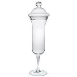 ΔΙΑΦΑΝΟ ΓΥΑΛΙΝΟ ΒΑΖΟ ΜΕ ΠΟΔΙ AND ΚΑΠΑΚΙ Φ21Χ66ΕΚ