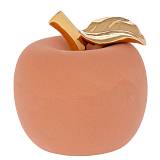 ΜΠΟΡΝΤΟ ΚΕΡΑΜΙΚΟ ΜΗΛΟ ΜΕ ΧΡΥΣΟ ΦΥΛΛΟ Φ16Χ17ΕΚ