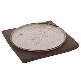 ΛΕΥΚΗ ΠΑΛΑΙΩΜΕΝΗ ΚΕΡΑΜΙΚΗ ΠΙΑΤΕΛΑ ΣΕ ΜΑΥΡΗ ΒΑΣΗ 22Χ22Χ2,5ΕΚ