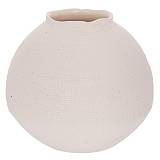 ΛΕΥΚΟ ΚΕΡΑΜΙΚΟ ΣΤΡΟΓΓΥΛΟ ΒΑΖΟ 26Χ26Χ21ΕΚ