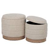 ΣΕΤ 2 ΣΚΑΜΠΟ ΕΚΡΟΥ ΥΦΑΣΜΑΤΙΝΑ ΜΕ ΑΠΟΘΗΚΕΥΤΙΚΟ ΧΩΡΟ AND ΞΥΛΙΝΗ ΒΑΣΗ 42Χ40Χ40  35Χ35Χ34ΕΚ