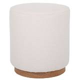 ΣΚΑΜΠΟ ΜΕ ΚΡΕΜ ΜΠΟΥΚΛΕ ΥΦΑΣΜΑ AND ΚΑΦΕ ΞΥΛΙΝΗ ΒΑΣΗ 41Χ41Χ44ΕΚ ΣΤΡΟΓΓΥΛΟ