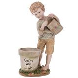 ΠΟΛΥΧΡΩΜΟ ΠΟΛΥΡΕΖΙΝ ΚΑΣΠΩ ΜΕ ΦΙΓΟΥΡΑ ΑΓΟΡΙΟΥ ΠΟΥ ΤΟ ΠΟΤΙΖΕΙ 32Χ23Χ56ΕΚ