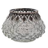 ΑΣΗΜΙ ΓΥΑΛΙΝΟ ΣΤΡΟΓΓΥΛΟ ΚΗΡΟΠΗΓΙΟ ΓΙΑ ΡΕΣΩ 11,5Χ11,5Χ8ΕΚ