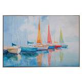 BOATS ΠΙΝΑΚΑΣ ΤΥΠΩΜΕΝΟΣ ΣΕ ΚΑΜΒΑ ΜΕ ΜΑΥΡΗ ΑΣΗΜΙ ΚΟΡΝΙΖΑ 120Χ80ΕΚ