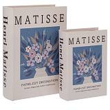 ΣΕΤ 2 ΛΕΥΚΟ ΞΥΛΙΝΟ ΚΟΥΤΙ ΣΕ ΣΧΗΜΑ ΒΙΒΛΙΟΥ 19Χ7Χ27ΕΚ 14Χ6Χ20ΕΚ