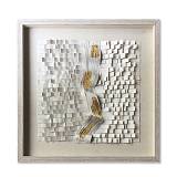 VITALITY ΠΙΝΑΚΑΣ ΔΙΑΚΟΣΜΗΣΗΣ 60x60x4cm PEVA ΜΠΕΖ ΧΡΥΣΟ ΓΥΑΛΙ ΦΥΣΙΚΟ