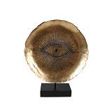 EYE ΔΙΑΚΟΣΜΗΤΙΚΟ TOTEM 32x10x41cm POLYRESIN ΧΡΥΣΟ ΜΑΥΡΟ