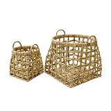 DALAT ΚΑΛΑΘΙ 44x44x46cm ΥΑΚΙΝΘΟΣ ΦΥΣΙΚΟ ΣΙΔΕΡΟ