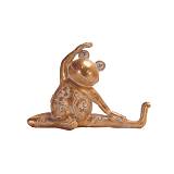 YOGA FROG ΔΙΑΚΟΣΜΗΤΙΚΟ ΒΑΤΡΑΧΟΣ 26x12x19cm POLYRESIN ΧΡΥΣΟ