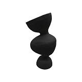 ALLONISOS ΒΑΖΟ 22x17x40cm POLYRESIN ΜΑΥΡΟ