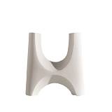 RIDGE ΒΑΖΟ 28x9x32cm POLYRESIN ΛΕΥΚΟ