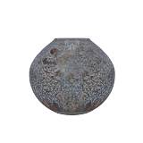 SHANDAR ΒΑΖΟ 18x18x17cm ΓΥΑΛΙ ΓΚΡΙ ΧΡΥΣΟ