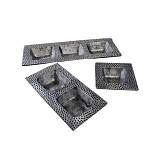 MARTIN ΜΠΩΛ SET 3ΤΜΧ 38x14x5cm ΑΛΟΥΜΙΝΙΟ ΑΣΗΜΙ ΑΝΤΙΚΕ