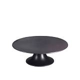 MARA ΠΛΑΤΩ ΜΕ ΠΟΔΙ 42x42x14cm ΑΛΟΥΜΙΝΙΟ ΜΑΥΡΟ