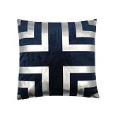 ILLUSION ΔΙΑΚΟΣΜΗΤΙΚΟ ΜΑΞΙΛΑΡΙ 45x45cm ΒΕΛΟΥΔΟ ΜΠΛΕ ΑΣΗΜΙ