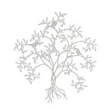 MARAM ΔΙΑΚΟΣΜΗΤΙΚΟ ΤΟΙΧΟΥ 60x1x65cm ΜΕΤΑΛΛΟ ΛΕΥΚΟ