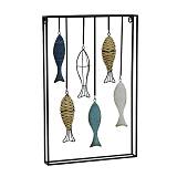 SHILL ΔΙΑΚΟΣΜΗΤΙΚΟ ΤΟΙΧΟΥ 40x5x60cm ΜΕΤΑΛΛΟ ΠΟΛΥΧΡΩΜΟ