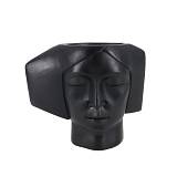 VISO 2 ΚΑΣΠΩ 19x9x16cm POLYRESIN ΜΑΥΡΟ