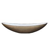 AMBROSIA ΜΠΩΛ ΔΙΑΚΟΣΜΗΣΗΣ 90x18x20cm ΤΕΧΝΗΤΗ ΠΕΤΡΑ BRASS ANTIKE