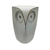 OWL L ΔΙΑΚΟΣΜΗΤΙΚΟ ΚΟΥΚΟΥΒΑΓΙΑ 7x7x14cm POLYRESIN ΛΕΥΚΟ