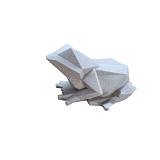FROG B ΔΙΑΚΟΣΜΗΤΙΚΟ ΒΑΤΡΑΧΟΣ 25x16x14cm POLYRESIN ΜΠΕΖ