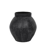 LAVA ΒΑΖΟ 30x30x30cm ΜΕΤΑΛΛΟ ΜΑΥΡΟ
